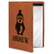 Christmas Penguins Cognac Leatherette Portfolios with Notepad - Small - Main