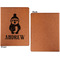 Christmas Penguins Cognac Leatherette Portfolios with Notepad - Small - Single Sided- Apvl