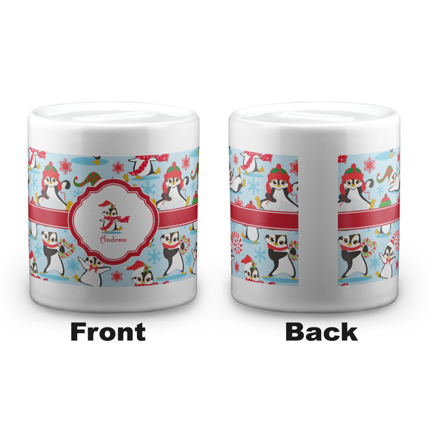 Christmas Penguins Coin Bank - Apvl