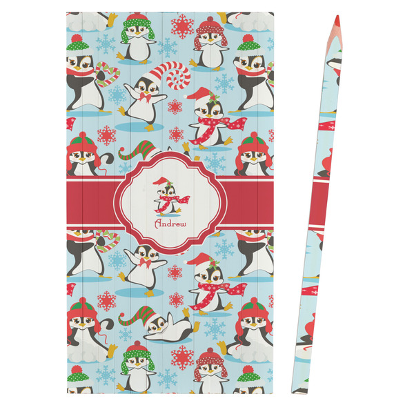 Christmas Penguins Colored Pencils - Front View