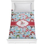 Christmas Penguins Comforter - Twin XL (Personalized)