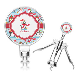 Christmas Penguins Corkscrew (Personalized)