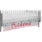 Christmas Penguins Crib Skirt (Personalized)