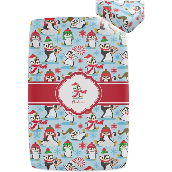 Christmas Penguins Crib Fitted Sheet - Apvl