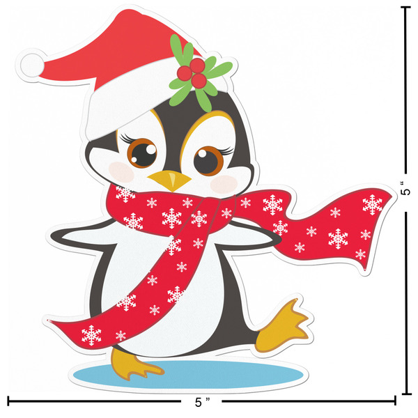 Christmas Penguins Custom Shape Iron On Patches - L - APPROVAL