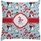 Christmas Penguins Decorative Pillow Case (Personalized)