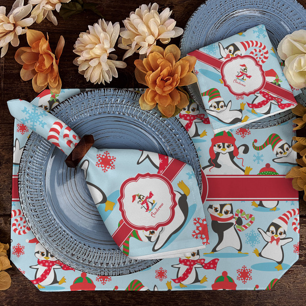 Christmas Penguins Dining Set