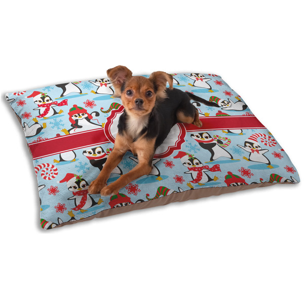 Christmas Penguins Dog Bed - Small LIFESTYLE
