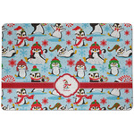 Christmas Penguins Dog Food Mat w/ Name or Text