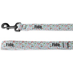 Christmas Penguins Deluxe Dog Leash (Personalized)