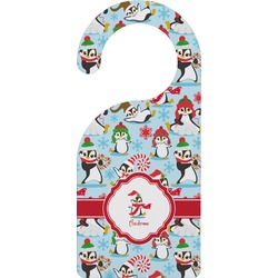 Christmas Penguins Door Hanger (Personalized)
