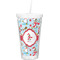 Christmas Penguins Double Wall Tumbler with Straw (Personalized)