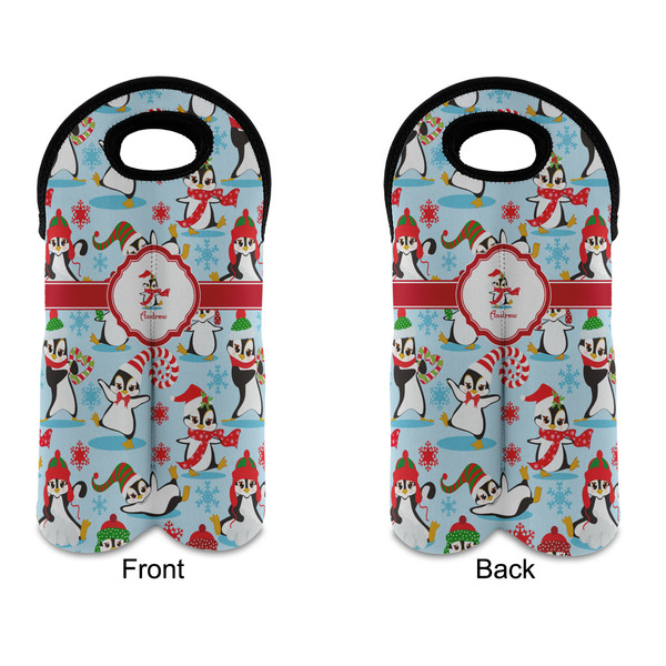 Christmas Penguins Double Wine Tote - APPROVAL (new)