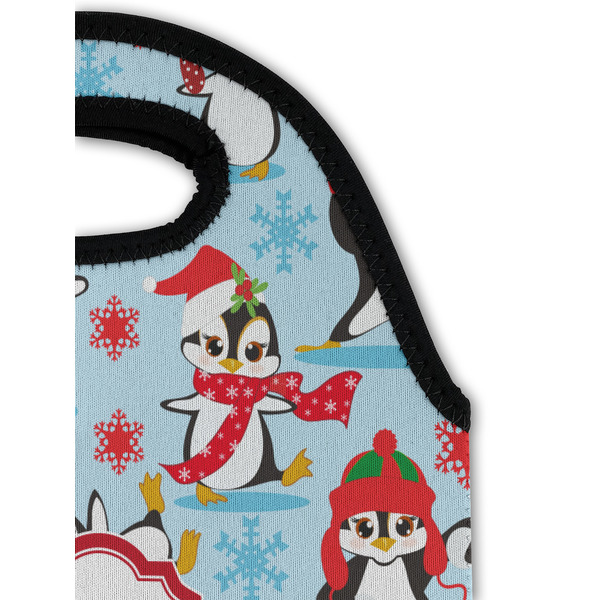 Christmas Penguins Double Wine Tote - Detail 1 (new)