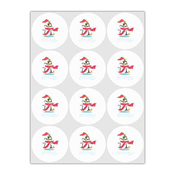 Christmas Penguins Drink Topper - Small - Set of 12