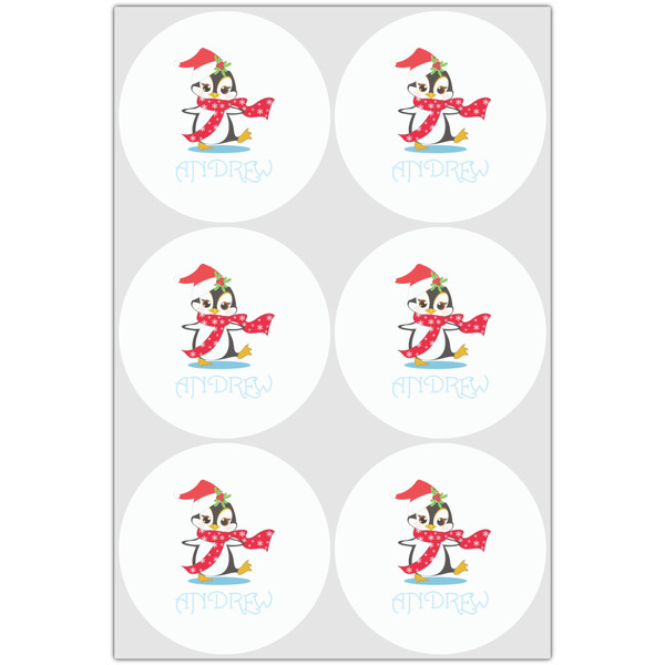 Christmas Penguins Drink Topper - XLarge - Set of 6