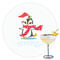 Christmas Penguins Drink Topper - XLarge - Single with Drink