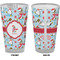 Christmas Penguins Pint Glass - Full Color - Front & Back Views