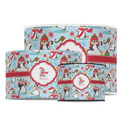 Christmas Penguins Drum Lamp Shade (Personalized)