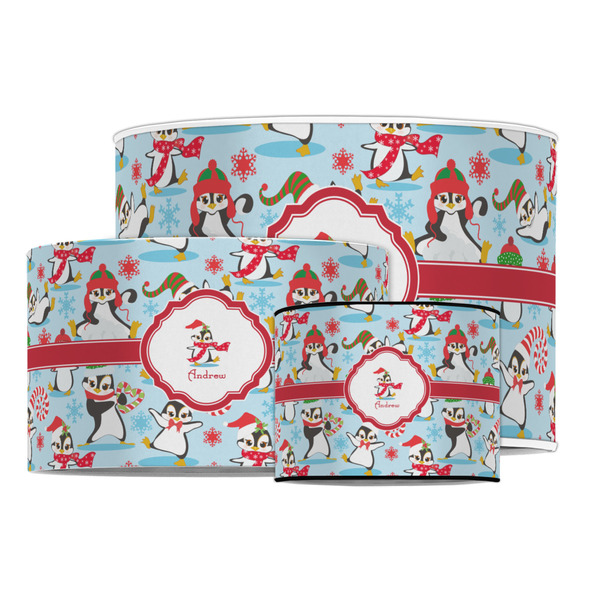 Christmas Penguins Drum Lampshades - MAIN