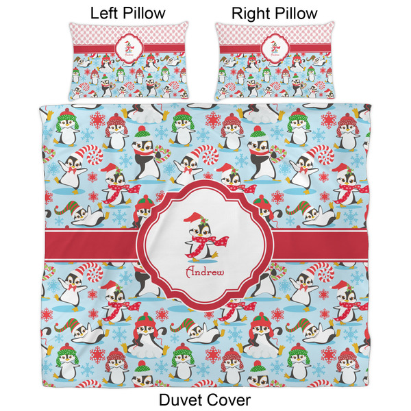 Christmas Penguins Duvet Cover Set - King - Approval
