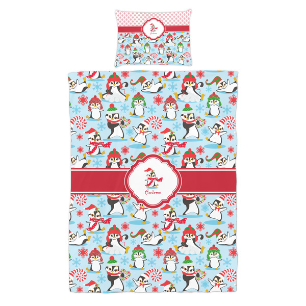 Christmas Penguins Duvet Cover Set - Twin - Alt Approval