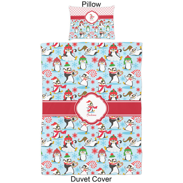 Christmas Penguins Duvet Cover Set - Twin - Approval