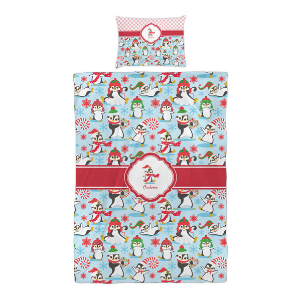 Christmas Penguins Duvet Cover Set - Twin XL - Alt Approval