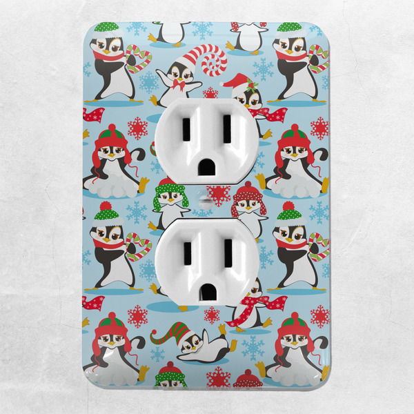 Christmas Penguins Electric Outlet Plate - LIFESTYLE