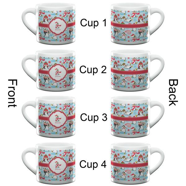 Christmas Penguins Espresso Cup - 6oz (Double Shot Set of 4) APPROVAL