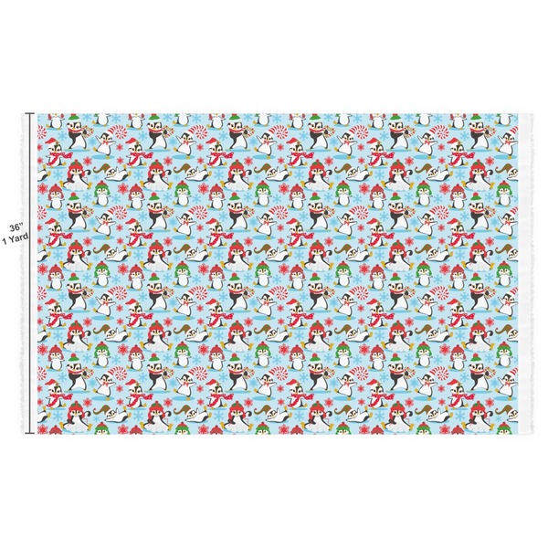 Christmas Penguins Fabric Full Yard