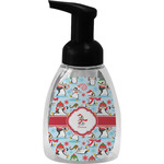 Christmas Penguins Foam Soap Bottle - Black (Personalized)