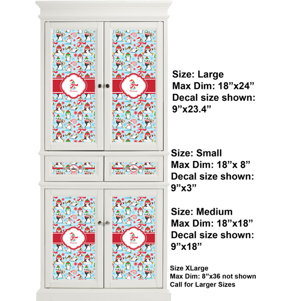 Christmas Penguins Full Cabinet (Show Sizes)