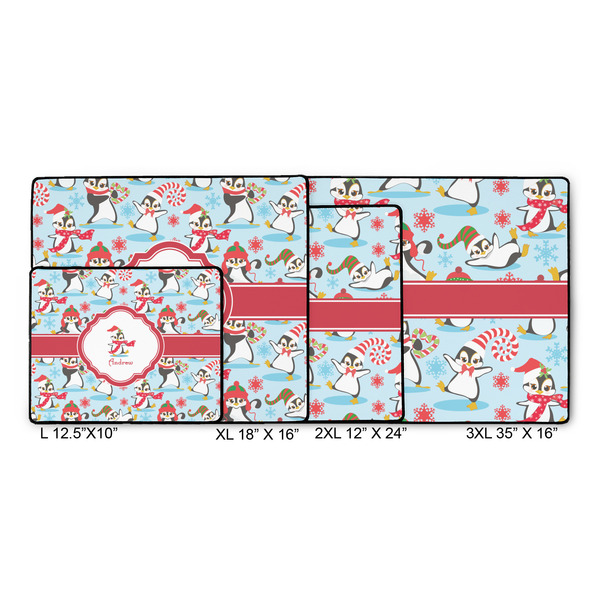 Christmas Penguins Gaming Mats - SIZE CHART