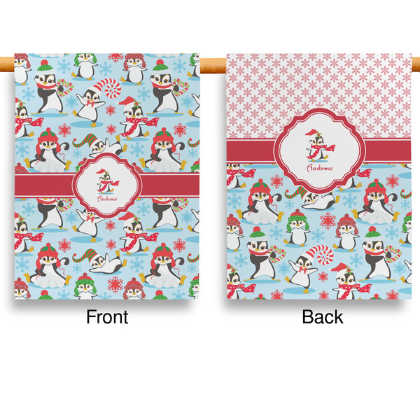 Christmas Penguins Garden Flags - Large - Double Sided - APPROVAL