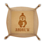 Christmas Penguins Genuine Leather Dice Tray (Personalized)