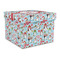 Christmas Penguins Gift Boxes with Lid - Canvas Wrapped - Large - Front/Main