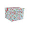 Christmas Penguins Gift Box with Lid - Canvas Wrapped - Small (Personalized)