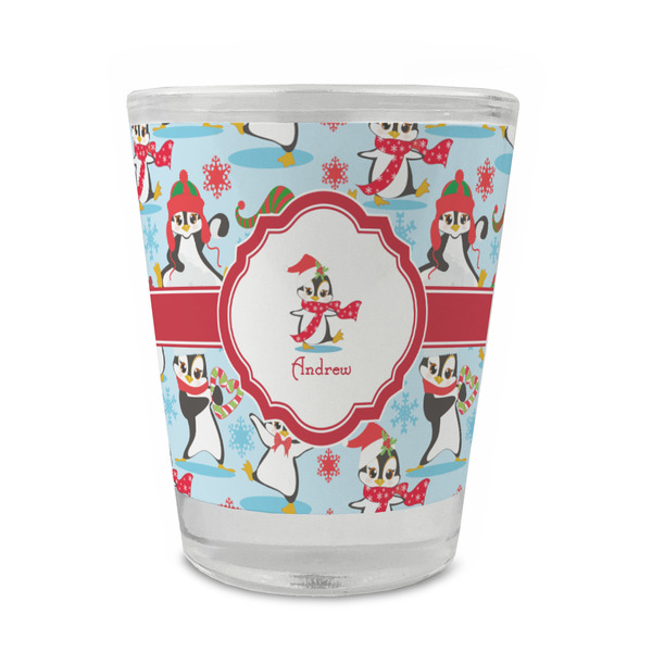 Christmas Penguins Glass Shot Glass - Standard - FRONT