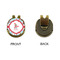 Christmas Penguins Golf Ball Hat Clip Marker - Apvl - GOLD