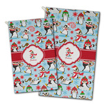 Christmas Penguins Golf Towel - Full Print w/ Name or Text