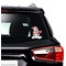 Christmas Penguins Graphic Car Decal (On Car Window)