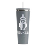Christmas Penguins RTIC Everyday Tumbler with Straw - 28oz - Grey - Single-Sided (Personalized)