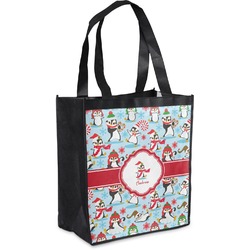 Christmas Penguins Grocery Bag (Personalized)