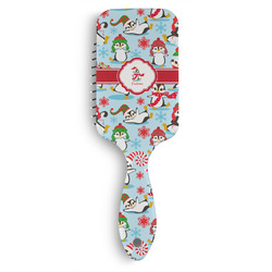 Christmas Penguins Hair Brushes (Personalized)