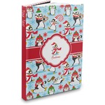Christmas Penguins Hardbound Journal - 7.25" x 10" (Personalized)