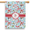 Christmas Penguins 28" House Flag (Personalized)