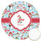 Christmas Penguins Printed Cookie Topper - 3.25" (Personalized)