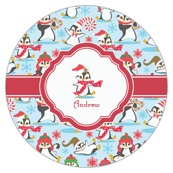 Christmas Penguins Icing Circle - Large - Single
