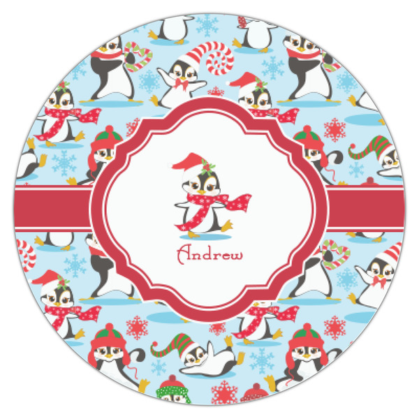 Christmas Penguins Icing Circle - XSmall - Single